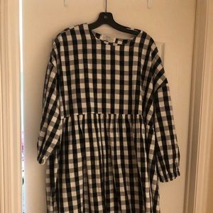 One size Gingham sack dress